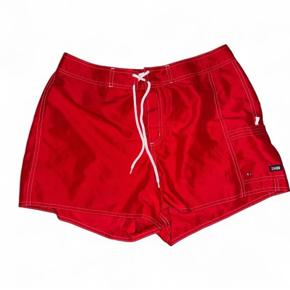 St. John's Bay  Women's Red Board Shorts  Swim/Beachwear  Size Large Y2K 90s